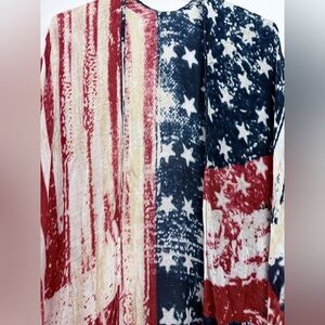 Patriotic Stars and Stripes Kimono